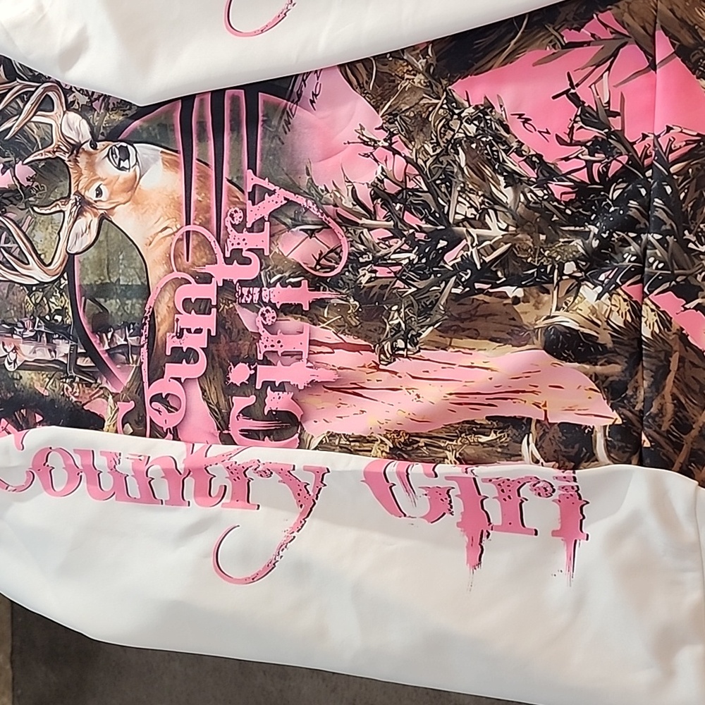 Women's Camo/Pink Deer V-Neck Sweater For Winter FIRM PRICE